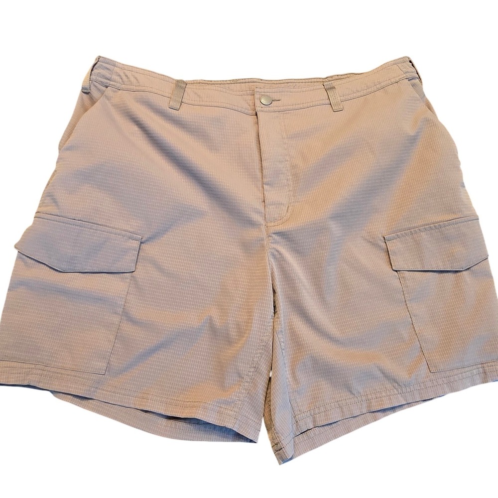 Duluth Trading Co Womens Tan Ripstop Cargo Shorts Size 18 Hiking‎ Utility